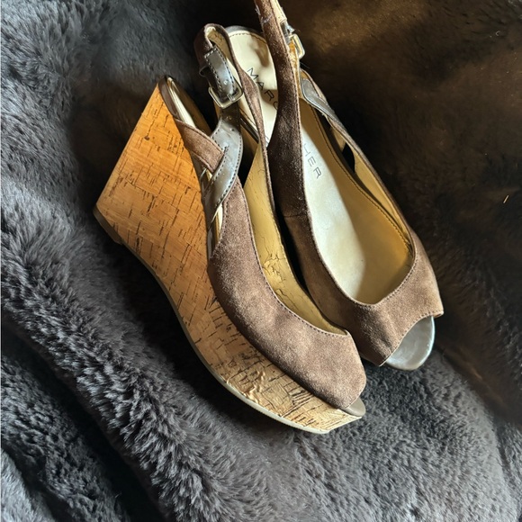 Brown Suede Wedges - Picture 9 of 10